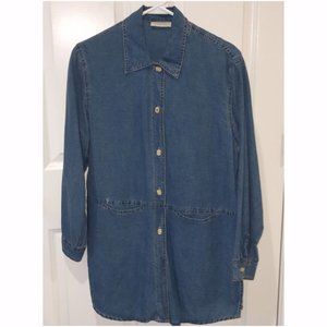 Lightweight denim Tencel tunic.